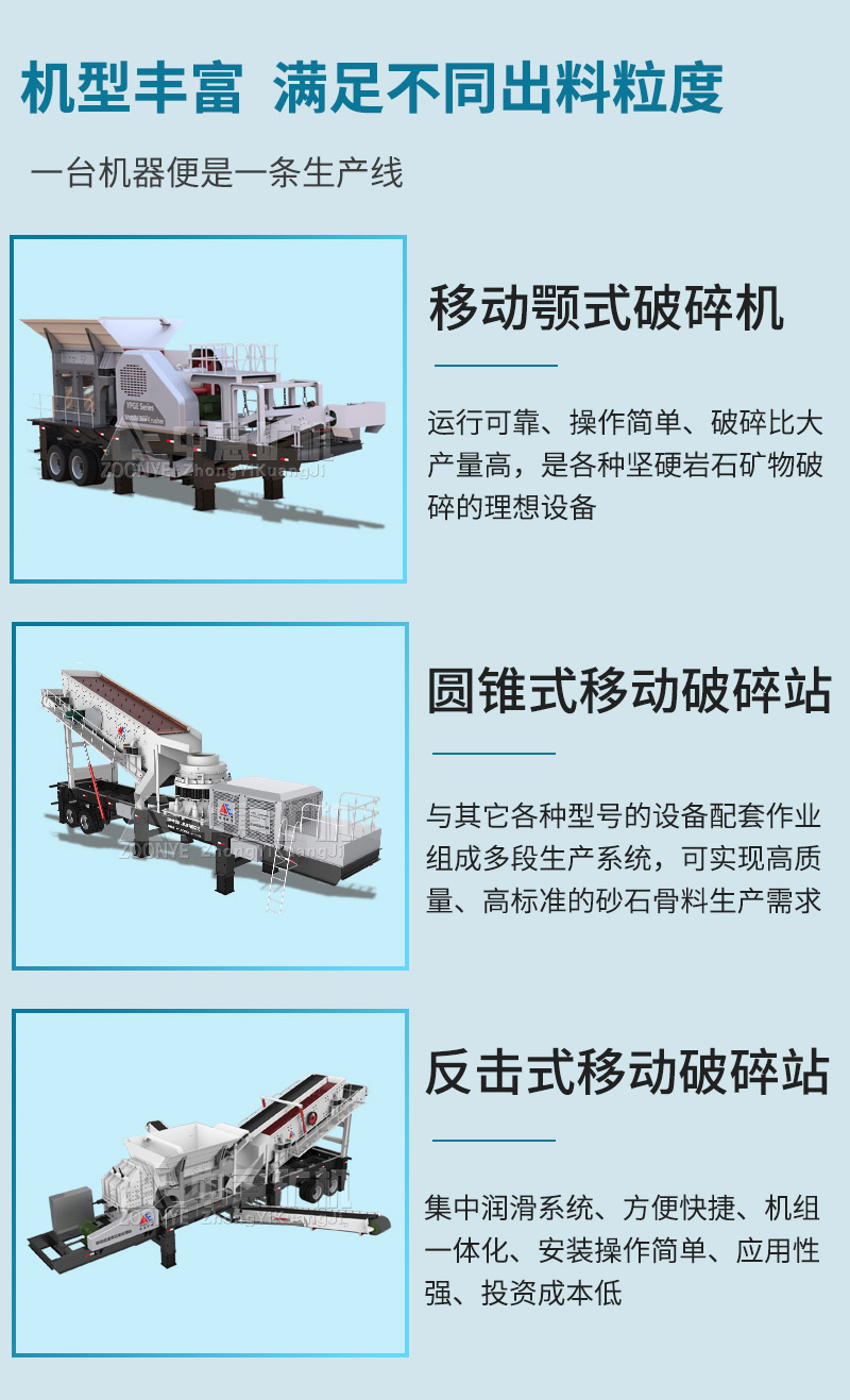 移動(dòng)破碎機(jī)優(yōu)勢